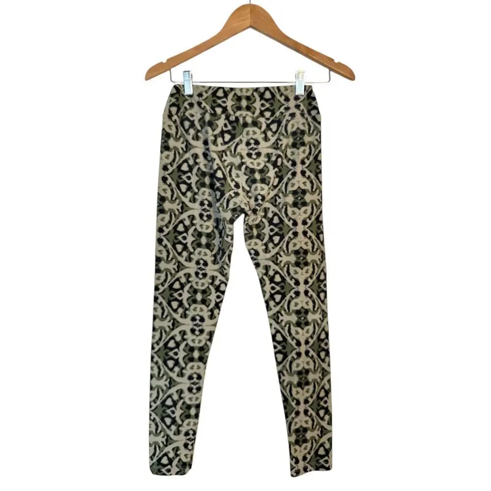 Lularoe Women's One Size Leggings High Waisted Floral Print Active Multi
